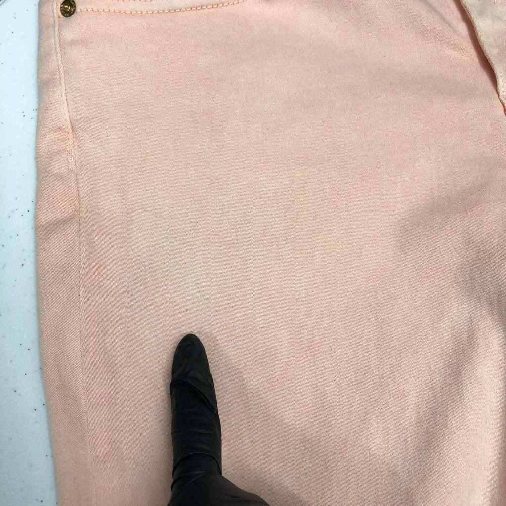 Michael Kors Pants Womens 10 Pink Izzy Cropped Skinny Jeans Stretch Casual Peach